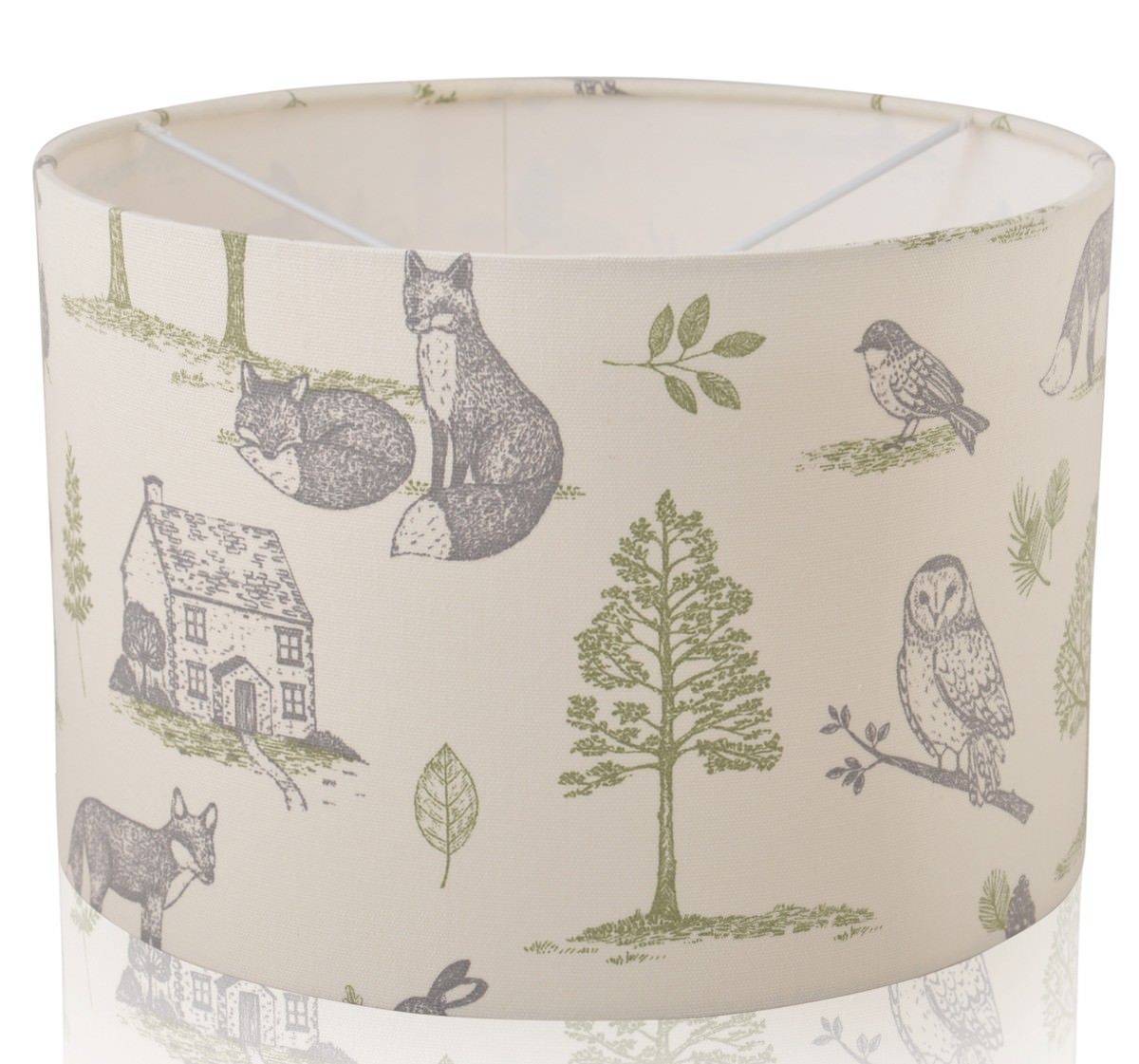 Forest Animals Handmade Drum Lampshade — Children's & Nursery
