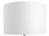 Frida White Brushed Silver Handmade Drum Lampshade