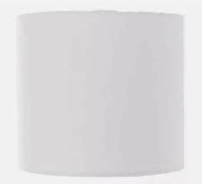Plain Cotton Cream Drum Lampshade