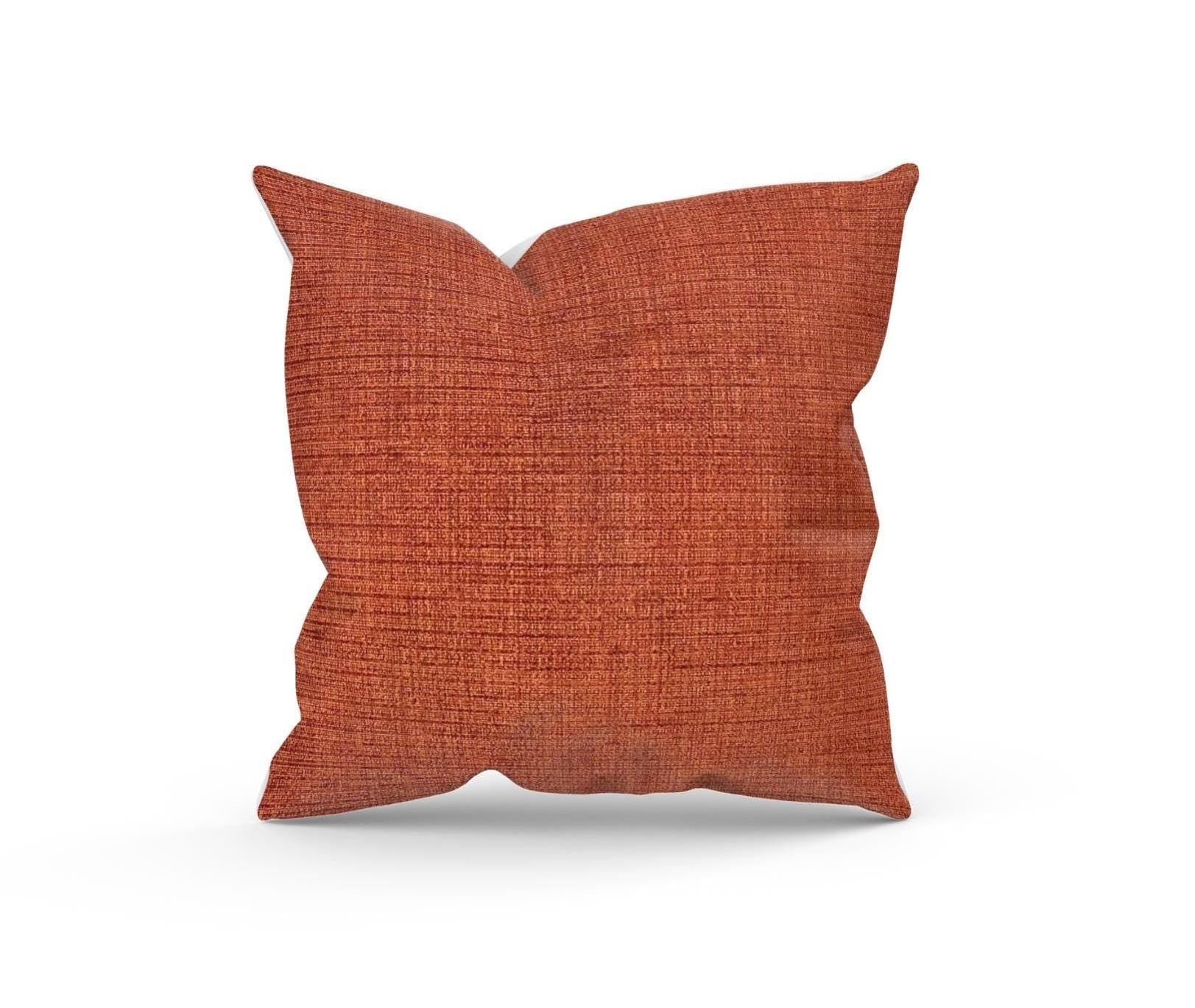 Monument Rust Orange Filled Cushion