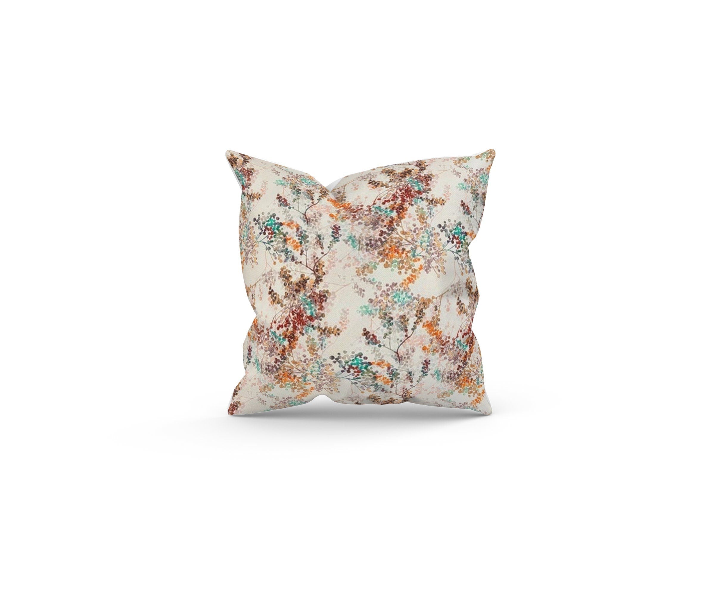 Fibre Naturelle Giverny - Citroulle Orange Filled Cushion
