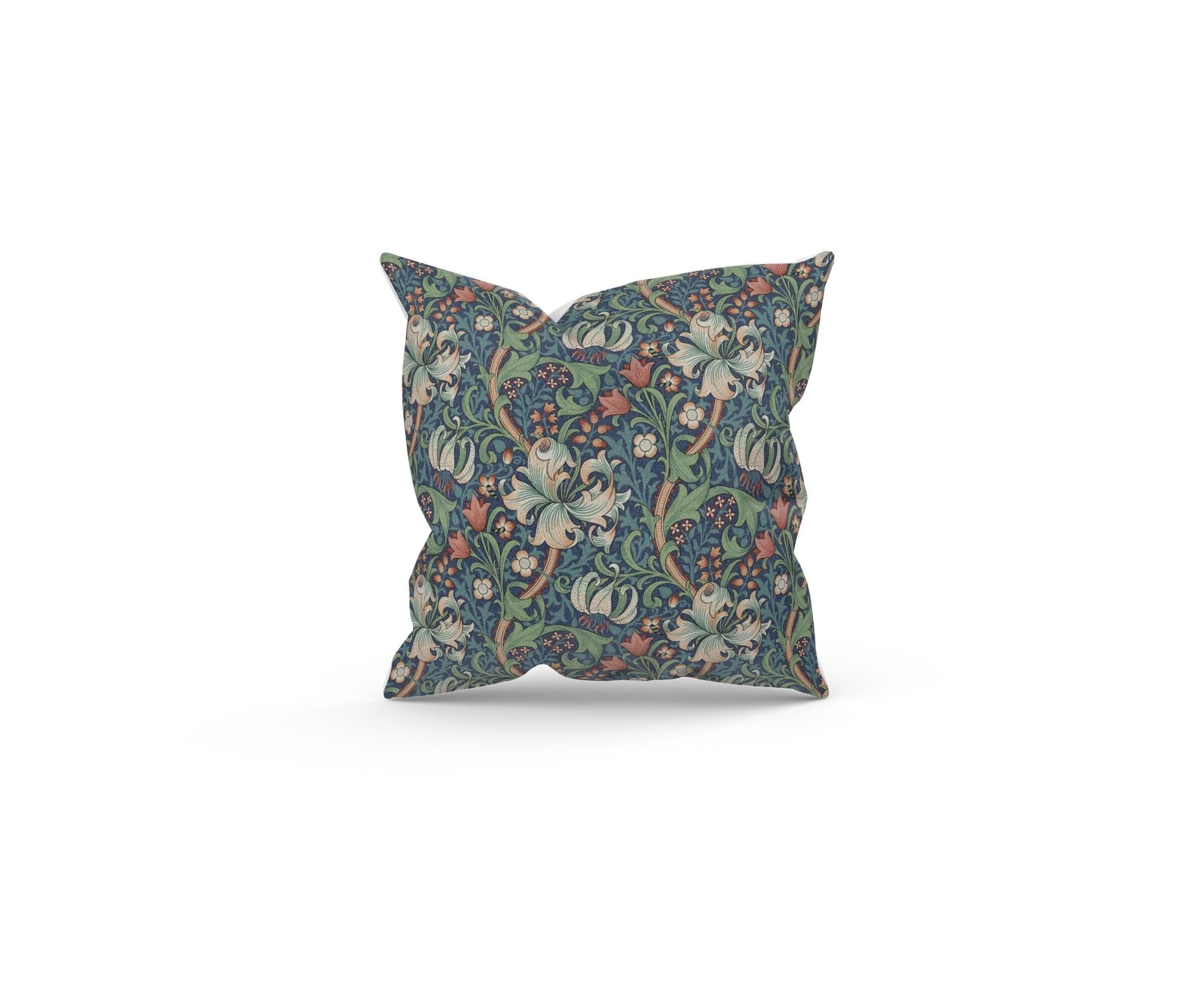 William Morris Golden Lily Jewel Filled Cushion