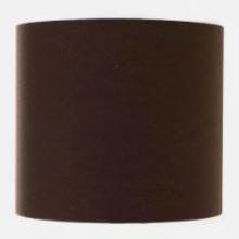 Plain Cotton Chocolate Drum Lampshade