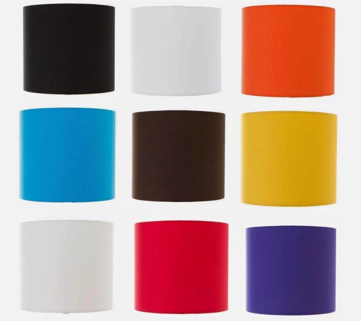 Plain Cotton Cream Drum Lampshade
