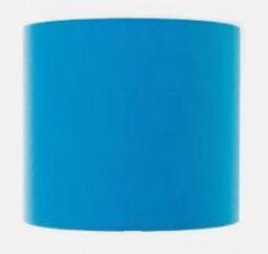 Plain Cotton Peacock Blue Drum Lampshade
