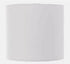 Plain Cotton White Drum Lampshade
