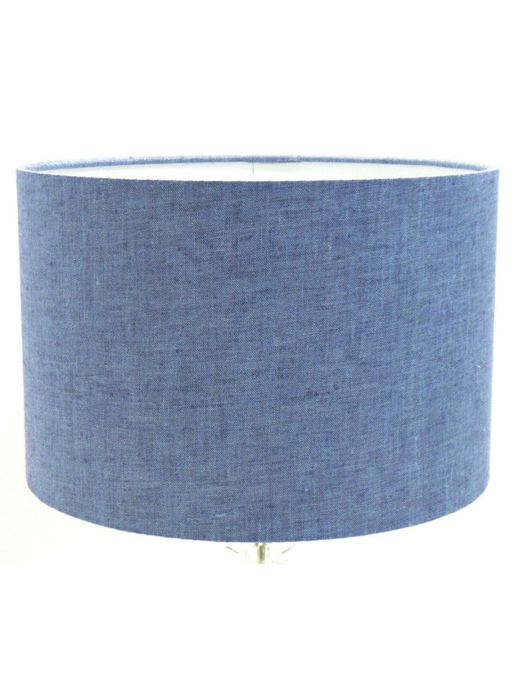 Denim Linen Drum Lampshade