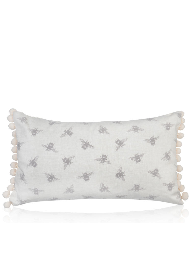 Fryetts Bees Filled Bolster Cushion