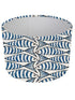 Padstow blue and white Fish Drum Lampshade