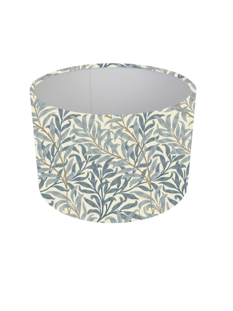Willow Bough Azure Blue Drum Lampshade