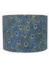 Peacock Feather blue/green patterned Drum Lampshade