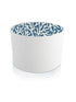 Leanne White with Denim Reef Interior Drum Lampshade