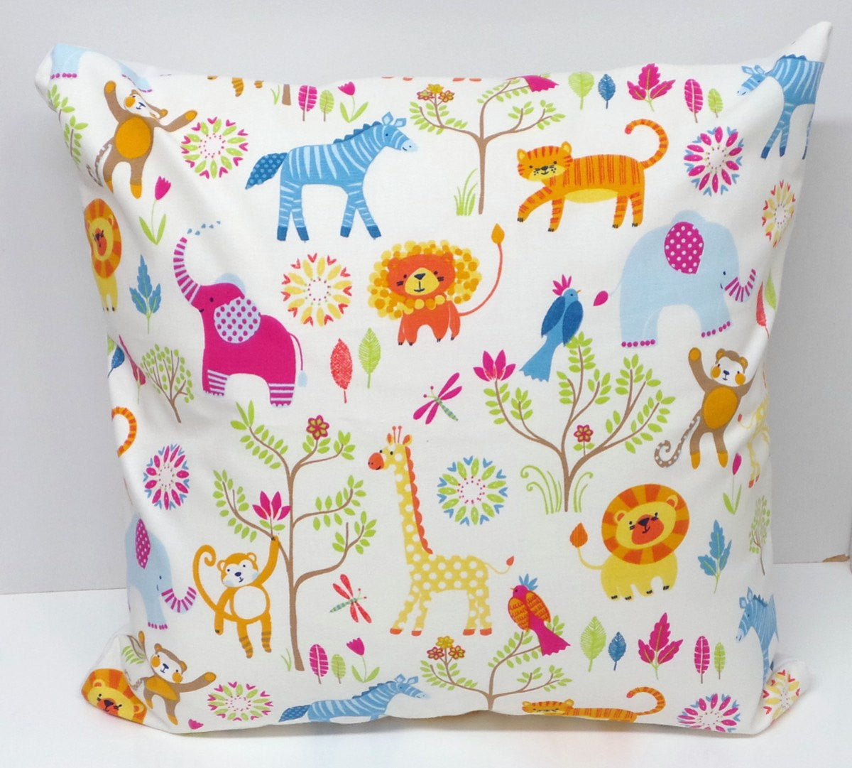 Jungle Boogie Zoo Animals Cushion Cover