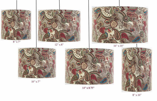 Retro Paisley Handmade Lampshade Ceiling Pendant Table Lamp Furniture Checklist