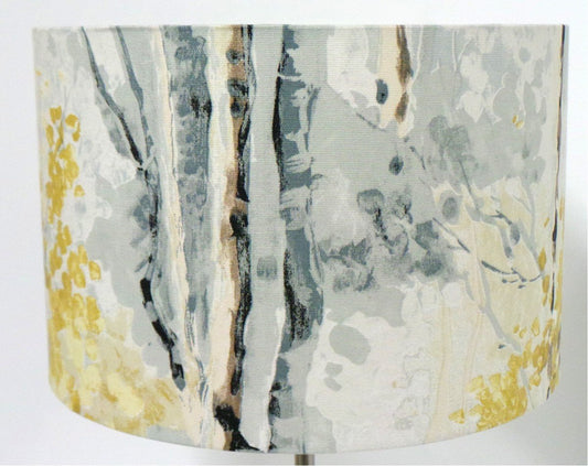 Birch Tree Handmade Drum Lampshade Ceiling Table Lamp Shade | furniturechecklist.co.uk