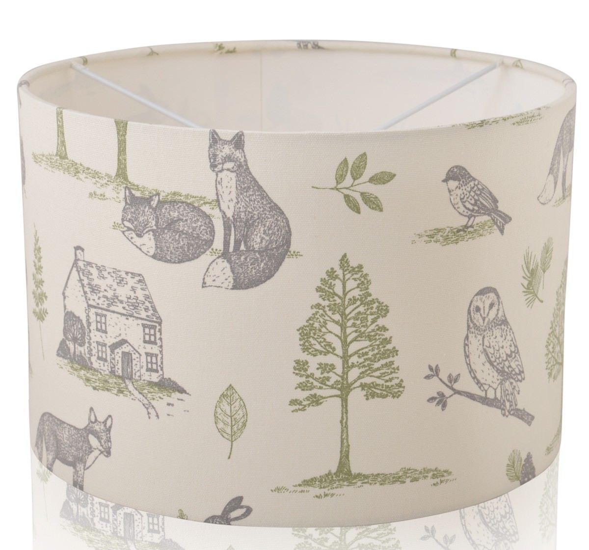 Forest Animals Handmade Drum Lampshade | furniturechecklist.co.uk