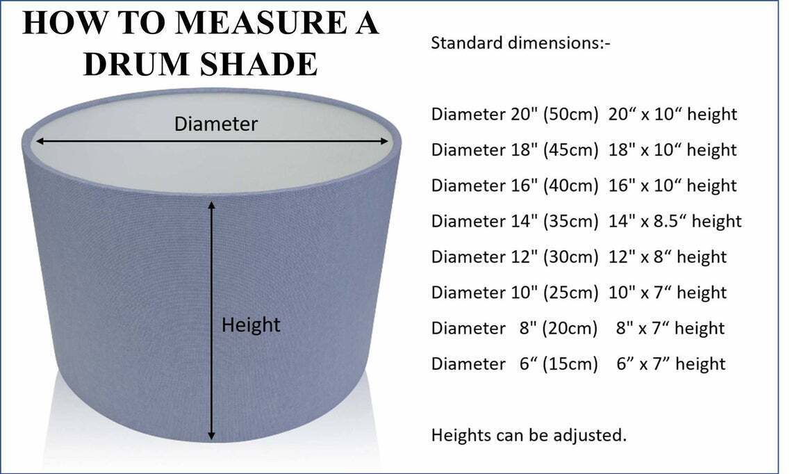 Lilly Grey Linen Mirrored Copper Liner Drum Lampshade 12'' Diameter