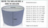 Lilly Grey Linen Mirrored Copper Liner Drum Lampshade 12'' Diameter