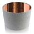 Lilly Grey Linen Mirrored Copper Liner Drum Lampshade Light Shade Table Lamp | Furniture Checklist